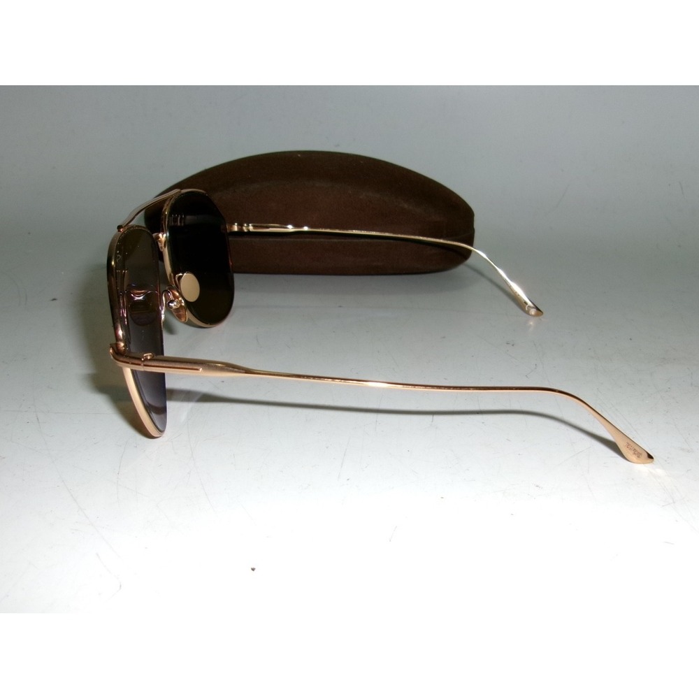 Tom Ford CYRUS TF747 Titanium Sunglasses 30E 62mm Gold Brown Japan – Mens Large - Picture 2 of 4